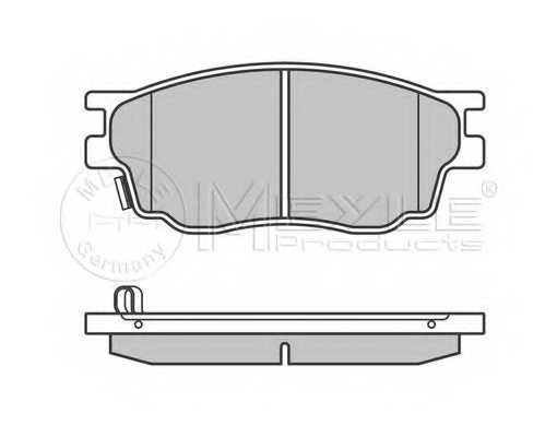 Колодки тормозные дисковые передний для MAZDA 6(GG,GY) <b>MEYLE 025 242 4616/W / MBP0547</b> - изображение 1
