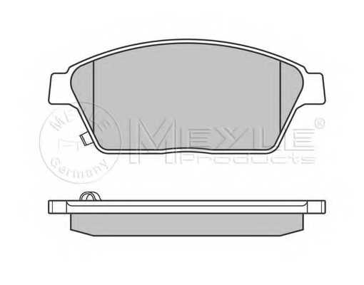 Колодки тормозные дисковые передний для CHEVROLET CRUZE, ORLANDO, TRACKER, VOLT / OPEL AMPERA, ASTRA GTC J, ASTRA, ZAFIRA <b>MEYLE 025 250 3418/W / MBP0687</b> - изображение 1