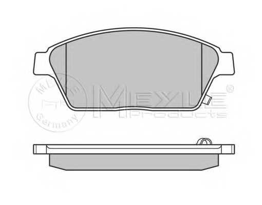 Колодки тормозные дисковые передний для CHEVROLET CRUZE, ORLANDO, TRACKER, VOLT / OPEL AMPERA, ASTRA GTC J, ASTRA, ZAFIRA <b>MEYLE 025 250 3418/W / MBP0687</b> - изображение 2