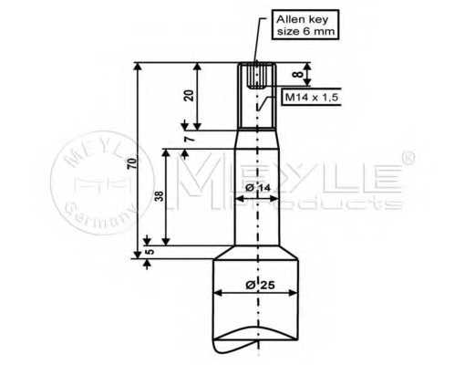 Амортизатор передний для BMW 5(E34) <b>MEYLE 326 624 0002 / MSA0318</b> - изображение 1