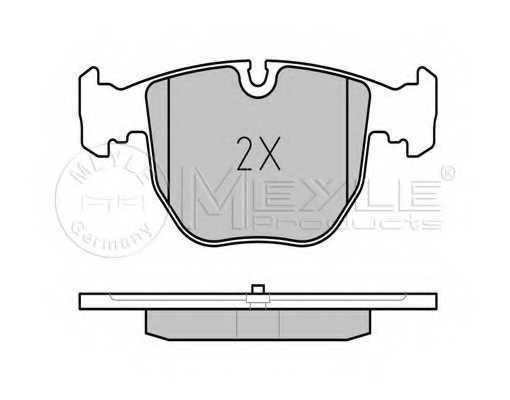 Колодки тормозные дисковые передний для BMW 5(E39), 7(E38), X3(E83), X5(E53) <b>MEYLE 025 214 8619 / MBP0142</b> - изображение 1