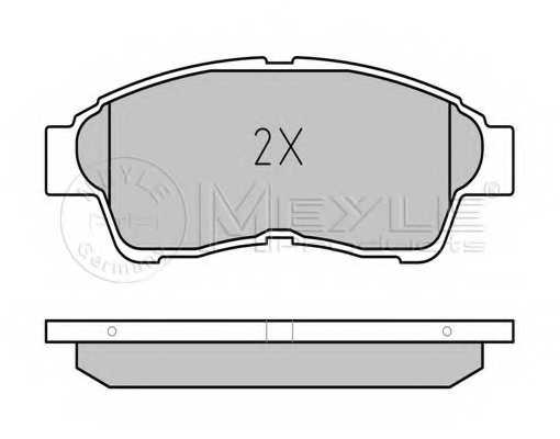 Колодки тормозные дисковые передний для TOYOTA CAMRY, CARINA E, CELICA, COROLLA, PICNIC, RAV 4 <b>MEYLE 025 216 0117/W / MBP0160</b> - изображение 1