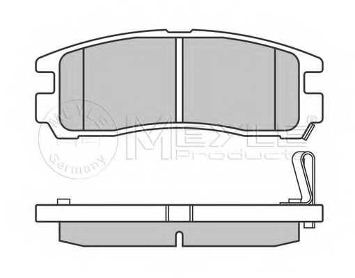 Колодки тормозные дисковые передний для CHRYSLER SEBRING / MITSUBISHI 3000 GT, ECLIPSE, GALANT, PAJERO PININ, SANTAMO, SAPPORO, SPACE RUNNER, SPACE <b>MEYLE 025 217 0615/W / MBP0186</b> - изображение 2