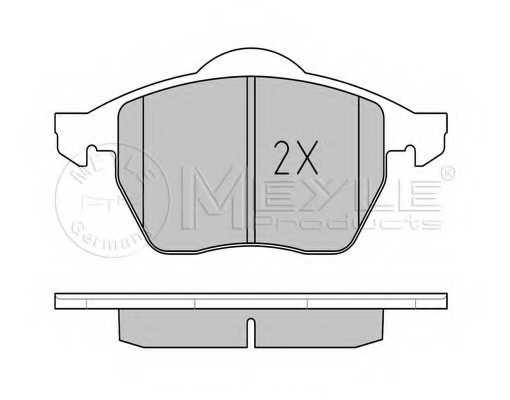 Колодки тормозные дисковые передний для AUDI A3, TT / SKODA OCTAVIA / VW BORA, GOLF, NEW BEETLE, POLO <b>MEYLE 025 233 9219/W / MBP0333</b> - изображение 1