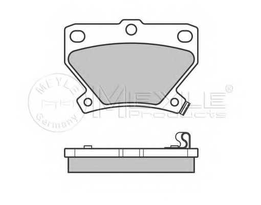 Колодки тормозные дисковые задний для TOYOTA CELICA, COROLLA, PRIUS, YARIS <b>MEYLE 025 235 2114/W / MBP0371</b> - изображение 2