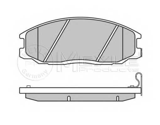 Колодки тормозные дисковые передний для HYUNDAI SANTA FE, TRAJET, XG / SSANGYONG ACTYON SPORTS, ACTYON, KYRON, REXTON <b>MEYLE 025 235 6916/W / MBP0384</b> - изображение 2