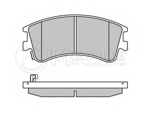 Колодки тормозные дисковые передний для MAZDA 6(GG,GY) <b>MEYLE 025 240 4618/W / MBP0511</b> - изображение 1
