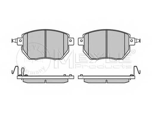 Колодки тормозные дисковые передний для INFINITI FX / NISSAN MAXIMA(A32), MURANO(Z50) <b>MEYLE 025 240 5615/W / MBP0512</b> - изображение