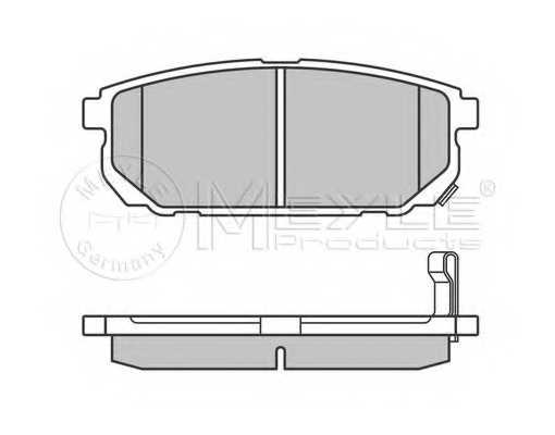 Колодки тормозные дисковые задний для KIA SORENTO(JC,XM) <b>MEYLE 025 240 5815/W / MBP0513</b> - изображение 2