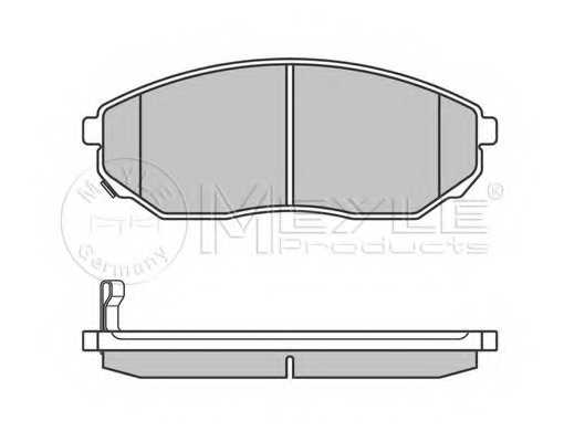 Колодки тормозные дисковые передний для KIA SORENTO(JC,XM) <b>MEYLE 025 240 9217/W / MBP0522</b> - изображение 1