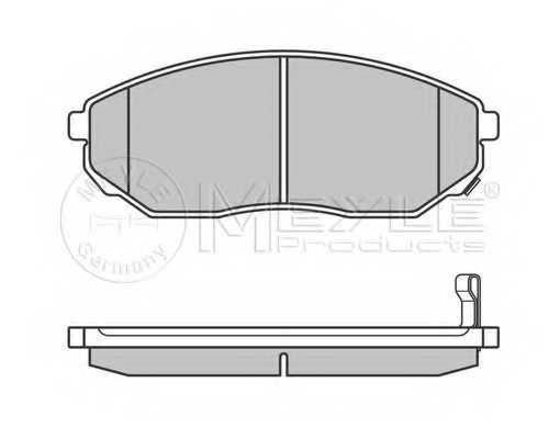 Колодки тормозные дисковые передний для KIA SORENTO(JC,XM) <b>MEYLE 025 240 9217/W / MBP0522</b> - изображение 2