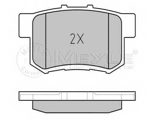 Колодки тормозные дисковые задний для HONDA ACCORD(CU), CR(RD#) <b>MEYLE 025 242 3114/W / MBP0545</b> - изображение 1