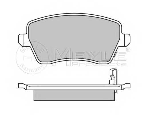 Колодки тормозные дисковые передний для OPEL AGILA(B) / SUZUKI SPLASH, SWIFT(EZ,MZ) <b>MEYLE 025 244 0317/W / MBP0590</b> - изображение 1