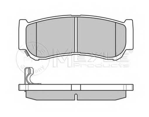 Колодки тормозные дисковые задний для HYUNDAI SANTA FE(CM) <b>MEYLE 025 244 8816/W / MBP0607</b> - изображение 1