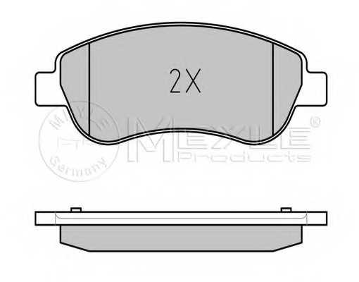 Колодки тормозные дисковые передний для HONDA CR(RD#,RE) <b>MEYLE 025 246 3819/W / MBP0645</b> - изображение 1