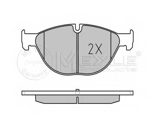 Колодки тормозные дисковые передний для BMW 5(F07,F10,F11,F18), 6(F06,F12,F13), 7(F01,F02,F03,F04) <b>MEYLE 025 250 4519 / MBP0688</b> - изображение 1