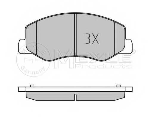Колодки тормозные дисковые задний для NISSAN NV400 / OPEL MOVANO / RENAULT MASTER(EV,FV,HV,UV) <b>MEYLE 025 251 7218/W / MBP0694</b> - изображение 1