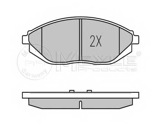 Колодки тормозные дисковые передний для CHEVROLET SPARK(M300) <b>MEYLE 025 252 6817/W / MBP0699</b> - изображение 1