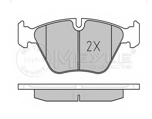 Колодки тормозные дисковые передний для BMW 5(E39) <b>MEYLE 025 219 9020 / MBP0844</b> - изображение 1