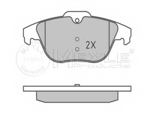 Колодки тормозные дисковые задний для MERCEDES C(S204,W204), E(A207,C207), GLK(X204) <b>MEYLE 025 242 5418 / MBP1600</b> - изображение 1