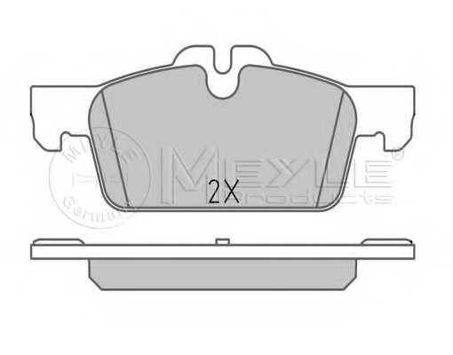 Колодки тормозные дисковые передний для PEUGEOT 508 <b>MEYLE 025 252 2217 / MBP1602</b> - изображение 1