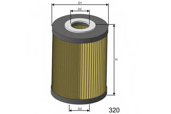 Фильтр масляный <b>MISFAT L111</b> - изображение