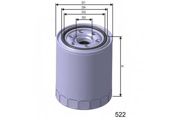 Фильтр масляный <b>MISFAT Z237A</b> - изображение