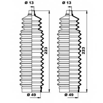 Комплект пылника рулевого управления MOOG K150192 - изображение 1