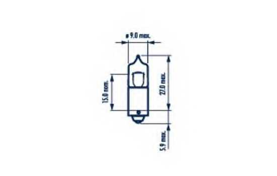Лампа накаливания H6Вт 12В 6Вт +50% NARVA Range Power Blue + 68163 - изображение
