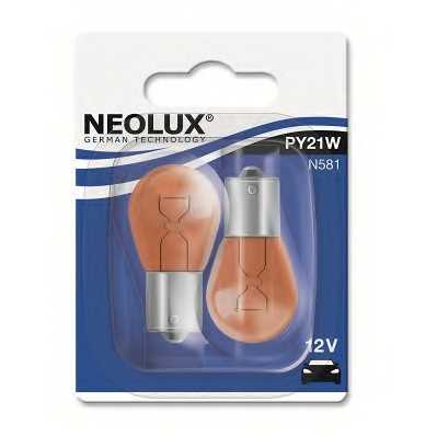 Лампа накаливания PY21W 12В 21Вт NEOLUX N581-02B - изображение