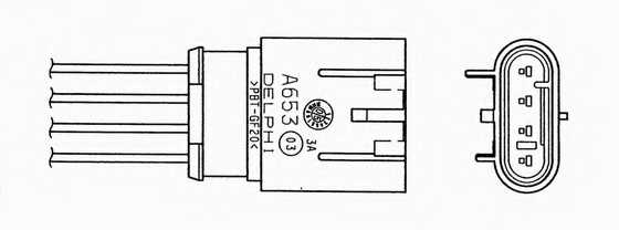 Лямбда-зонд NGK OZA532-A12 / 0056 - изображение