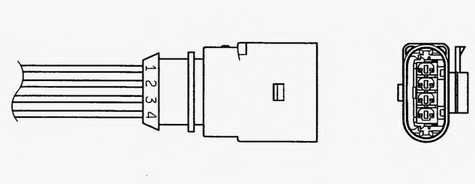 Лямбда-зонд NGK OZA629-V17 / 97953 - изображение