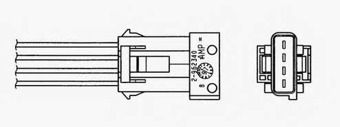 Лямбда-зонд NGK OZA683-EE11 / 1586 - изображение 1