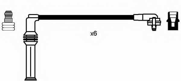 Комплект проводов зажигания NGK RC-FD536 / 0631 - изображение 1