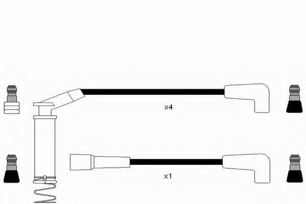 Комплект проводов зажигания NGK RC-OP1204 / 6990 - изображение 1