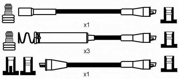 Комплект проводов зажигания NGK RC-OP426 / 0796 - изображение 1