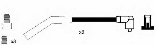 Комплект проводов зажигания NGK RC-RV322 / 7078 - изображение 1