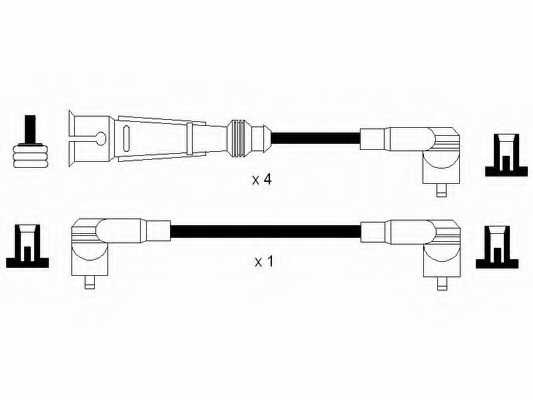 Комплект проводов зажигания NGK RC-VW233 / 0964 - изображение 1