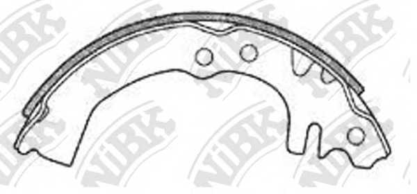 Комплект тормозных колодок задний <b>NiBK FN0024</b> - изображение