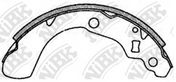 Комплект тормозных колодок задний <b>NiBK FN5528</b> - изображение