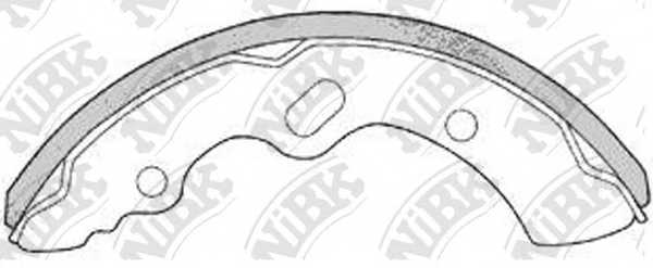 Комплект тормозных колодок задний <b>NiBK FN6722</b> - изображение