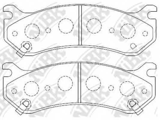 Колодки тормозные дисковые задний для CHEVROLET TAHOE(B2W) <b>NiBK PN0055</b> - изображение