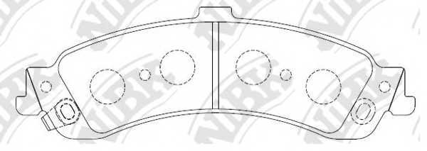 Колодки тормозные дисковые задний для CHEVROLET TAHOE(B2W) <b>NiBK PN0056</b> - изображение Колодки тормозные дисковые задний для CHEVROLET TAHOE(B2W) <b>NiBK PN0056</b> - изображение