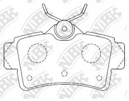 Колодки тормозные дисковые задний <b>NiBK PN0062</b> - изображение Колодки тормозные дисковые задний <b>NiBK PN0062</b> - изображение