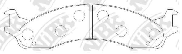 Колодки тормозные дисковые передний <b>NiBK PN0063</b> - изображение