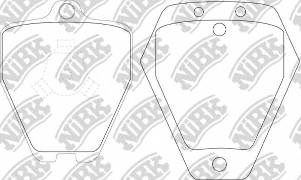 Колодки тормозные дисковые передний <b>NiBK PN0138</b> - изображение Колодки тормозные дисковые передний <b>NiBK PN0138</b> - изображение