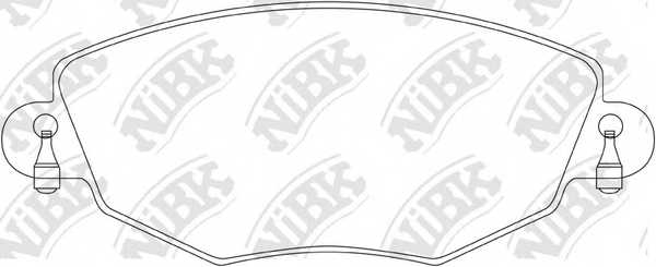 Колодки тормозные дисковые передний для FORD MONDEO(B4Y,B5Y,BWY) <b>NiBK PN0159</b> - изображение