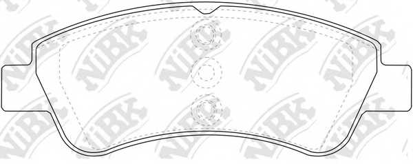 Колодки тормозные дисковые передний <b>NiBK PN0364</b> - изображение