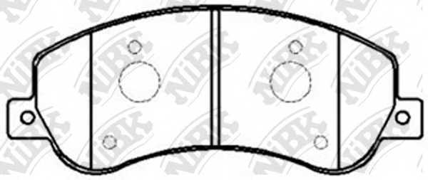 Колодки тормозные дисковые передний <b>NiBK PN0444</b> - изображение