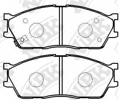 Колодки тормозные дисковые передний <b>NiBK PN0445</b> - изображение Колодки тормозные дисковые передний <b>NiBK PN0445</b> - изображение
